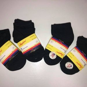 BLACK SHORT SOCKS ONE DOZEN